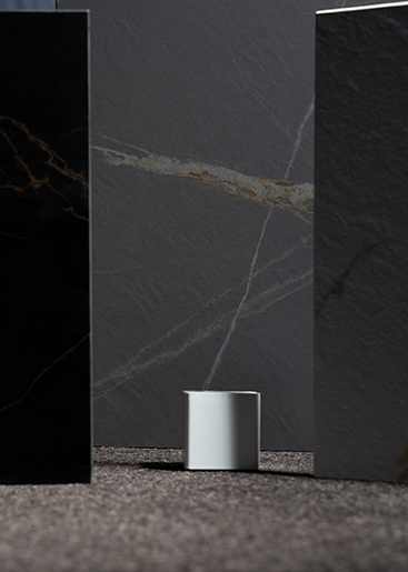 Stone grain finishing design