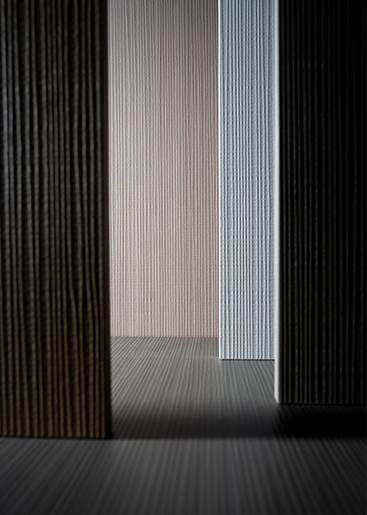 Wood grain finishing design