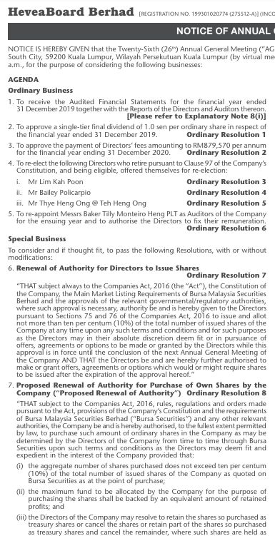 Notice 26th AGM