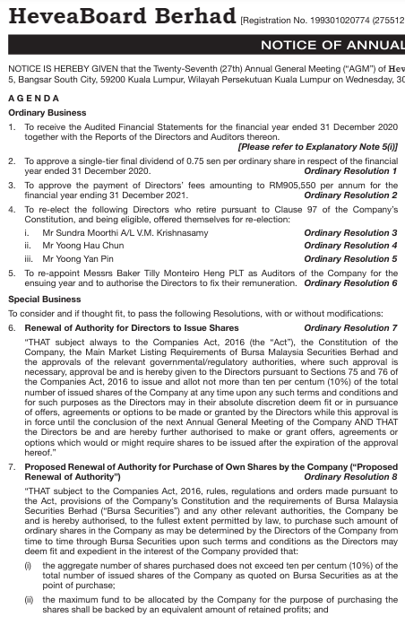 Notice 27th AGM
