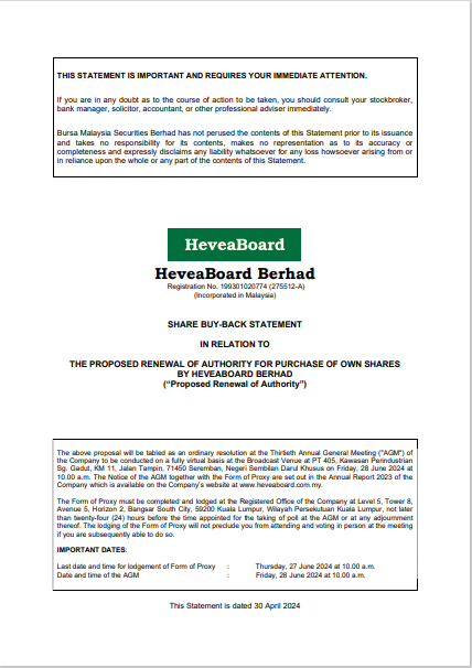 SBB Statement 2023